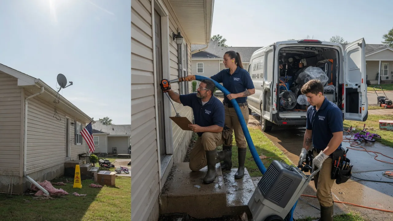 Ceiling Water Damage Restoration in New Boston, MO near me